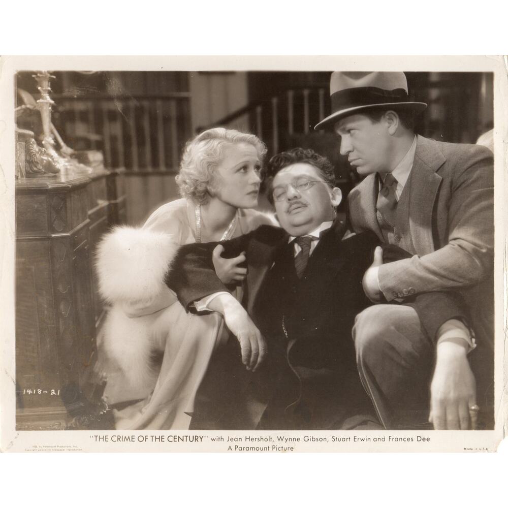 Vintage 1933 The Crime Of The Century Jean Hersholt Wynn Gibson Paramount 8x10
